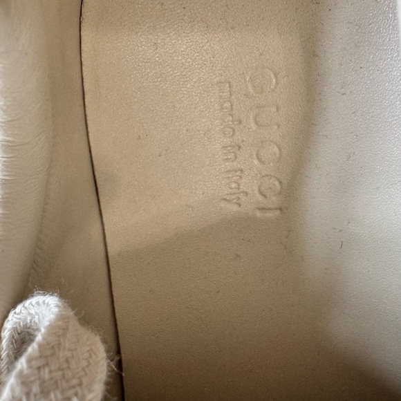 Gucci Rhyton Leather Women’s Distressed Ivory Sneakers, Size 34/4 - Picture 12 of 16